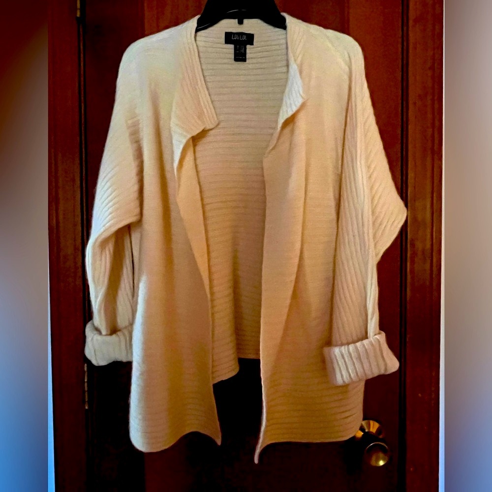 NWT! Lou Lou cardigan Size L ribbed and super soft!